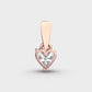 1 Carat Classic Heart Solitaire Pendant (Without Chain)