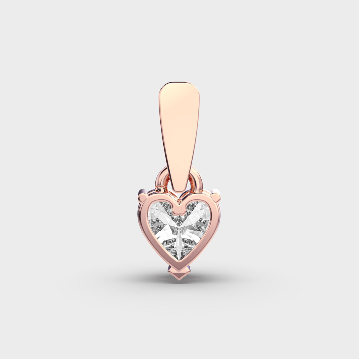 1 Carat Classic Heart Solitaire Pendant (Without Chain)