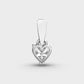 1 Carat Classic Heart Solitaire Pendant (Without Chain)