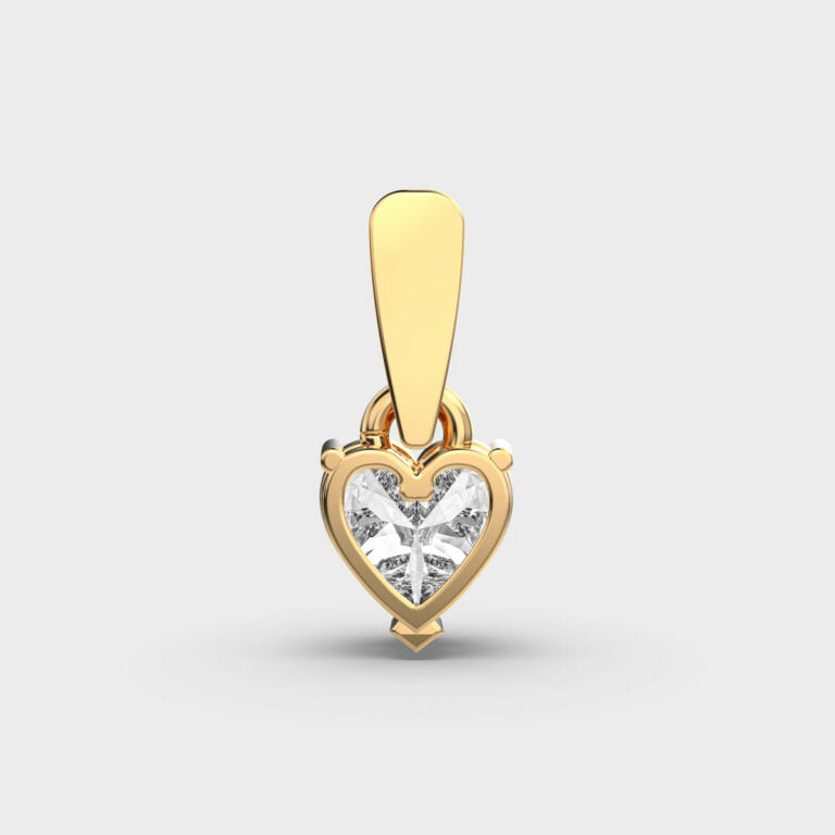 1 Carat Classic Heart Solitaire Pendant (Without Chain)