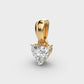 1 Carat Classic Heart Solitaire Pendant (Without Chain)