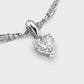 1 Carat Classic Heart Solitaire Pendant (Without Chain)