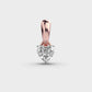 50 Cent Classic Heart Solitaire Pendant (Without Chain)