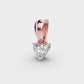 50 Cent Classic Heart Solitaire Pendant (Without Chain)