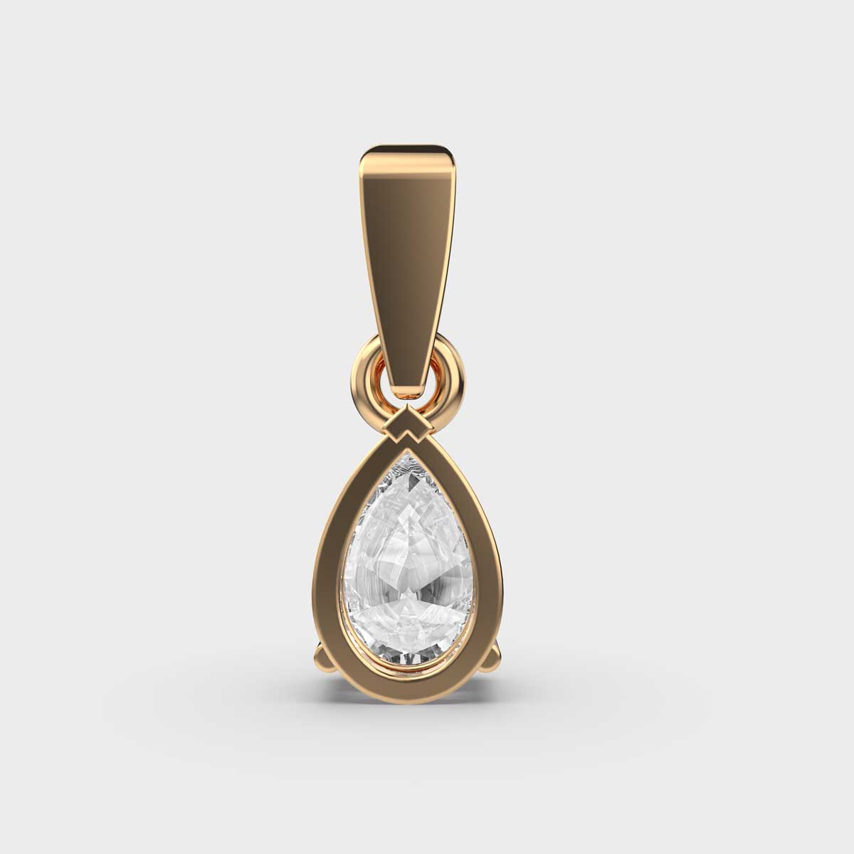 1 Carat Droplet Pendant (Without Chain)
