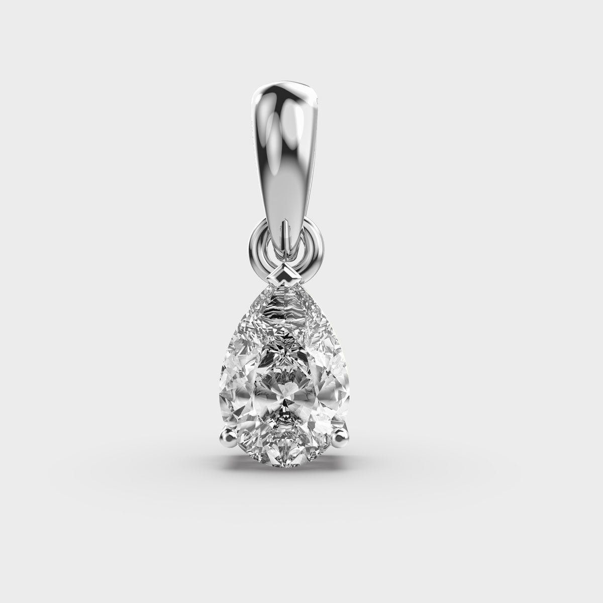 1 Carat Droplet Pendant (Without Chain)