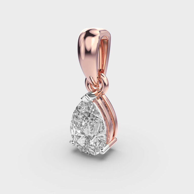 1 Carat Droplet Pendant (Without Chain)