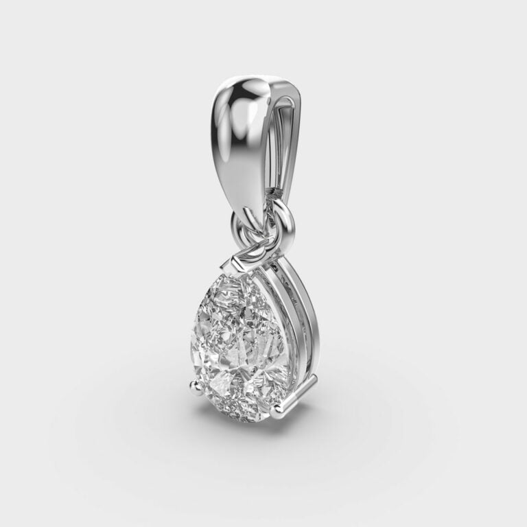 1 Carat Droplet Pendant (Without Chain)