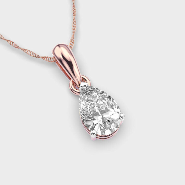 1 Carat Droplet Pendant (Without Chain)