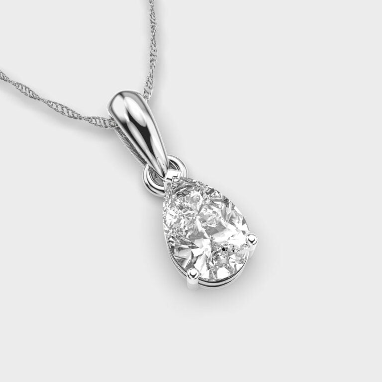 1 Carat Droplet Pendant (Without Chain)
