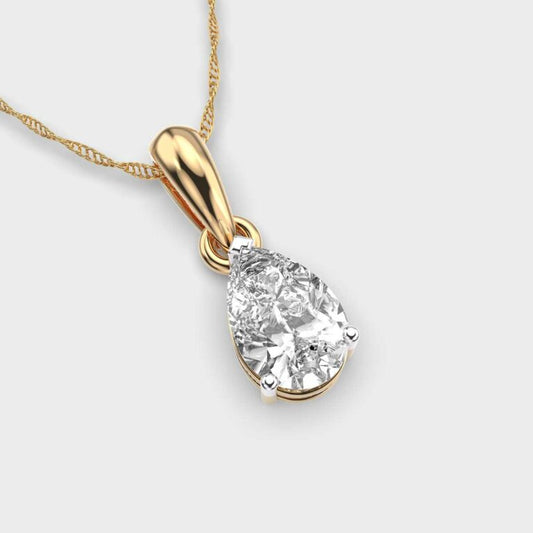 1 Carat Droplet Pendant (Without Chain)