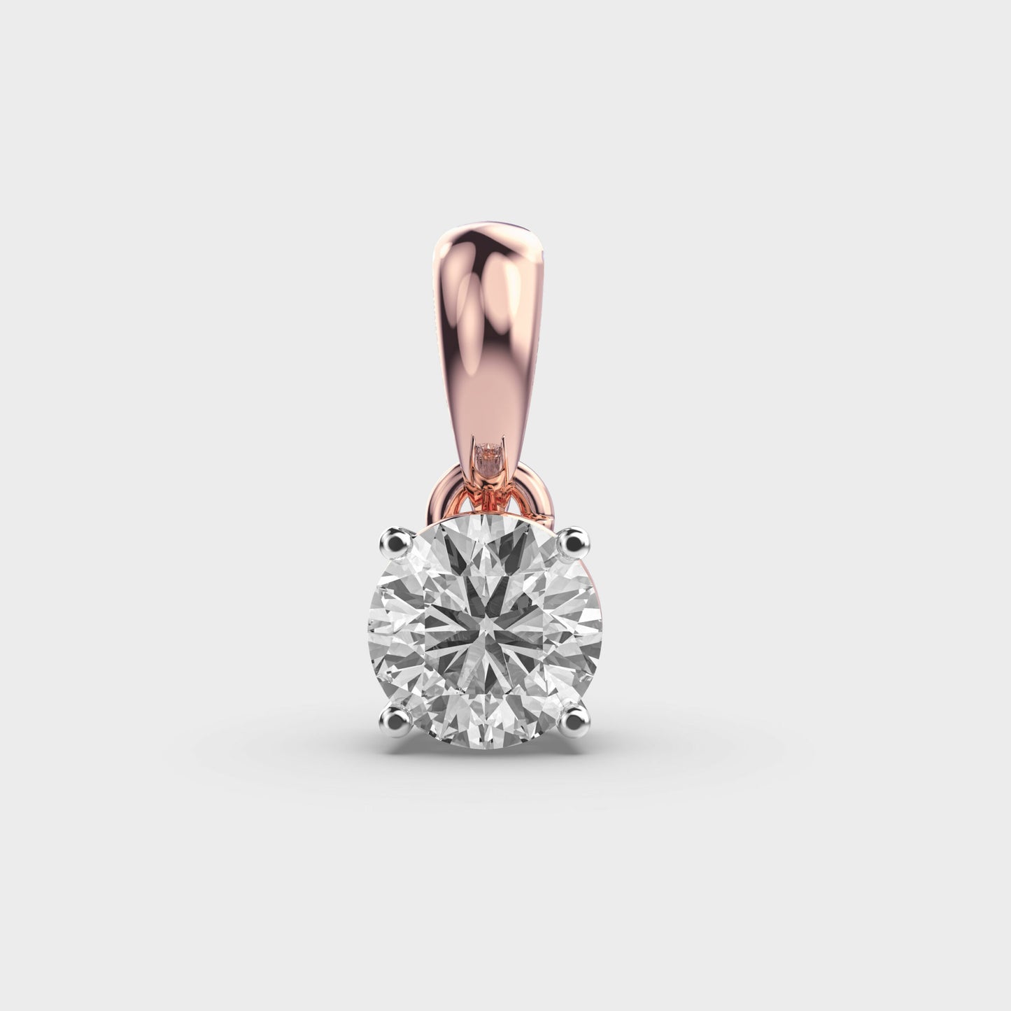 1 Carat Classic Solitaire Pendant (Without Chain)