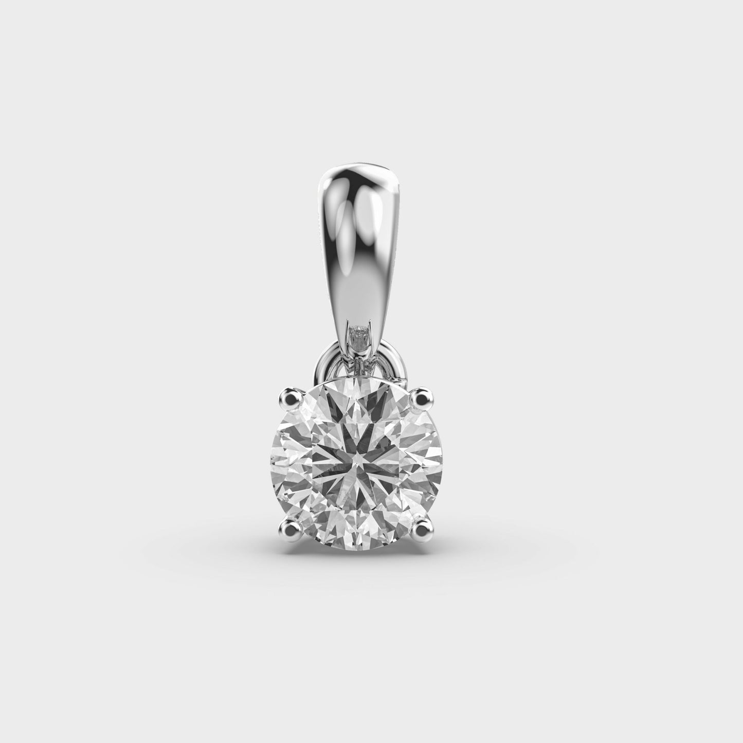1 Carat Classic Solitaire Pendant (Without Chain)