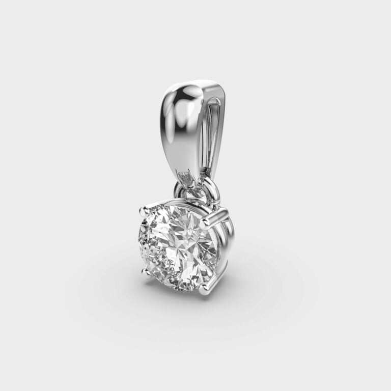 1 Carat Classic Solitaire Pendant (Without Chain)