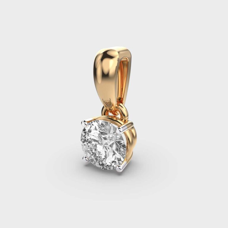 1 Carat Classic Solitaire Pendant (Without Chain)