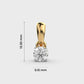 50 Cent Classic Solitaire Pendant (Without Chain)