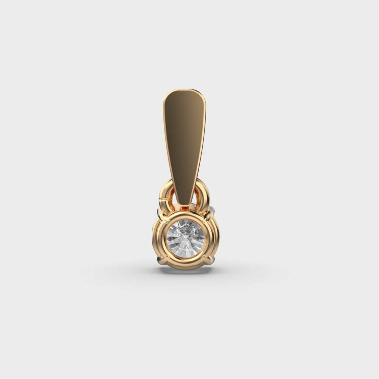 50 Cent Classic Solitaire Pendant (Without Chain)