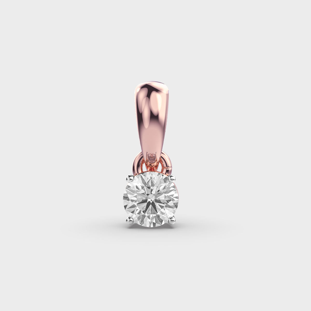 50 Cent Classic Solitaire Pendant (Without Chain)