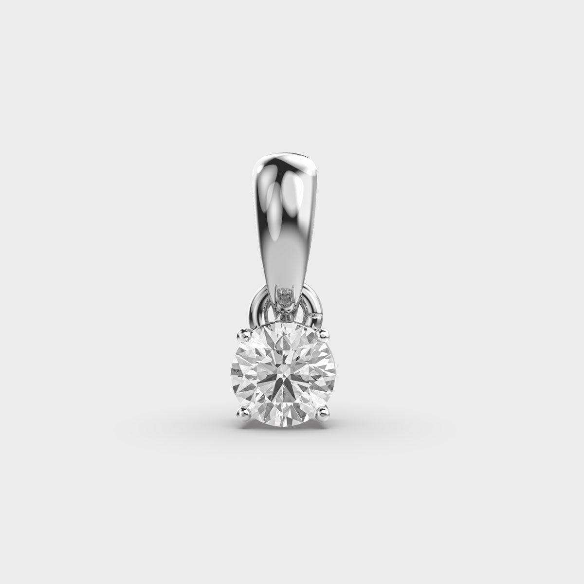 50 Cent Classic Solitaire Pendant (Without Chain)