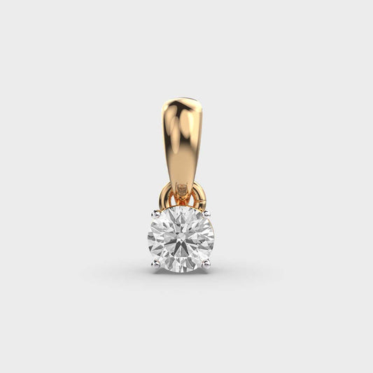 50 Cent Classic Solitaire Pendant (Without Chain)