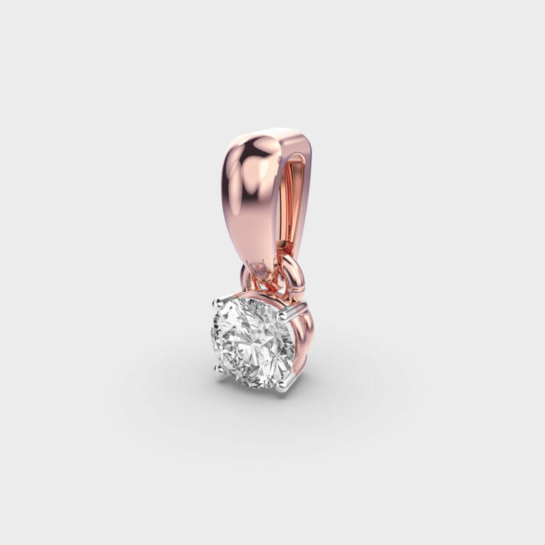 50 Cent Classic Solitaire Pendant (Without Chain)