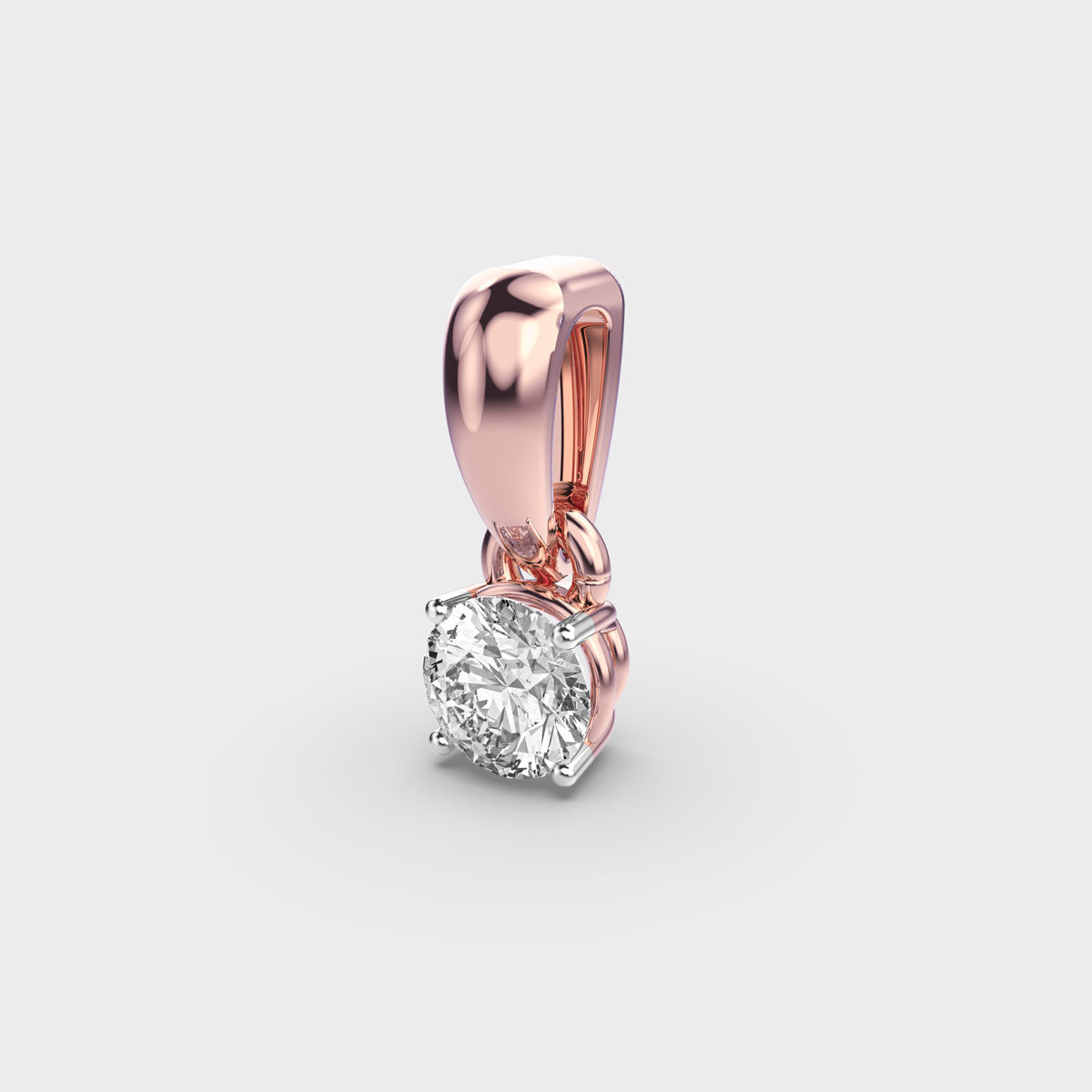 50 Cent Classic Solitaire Pendant (Without Chain)