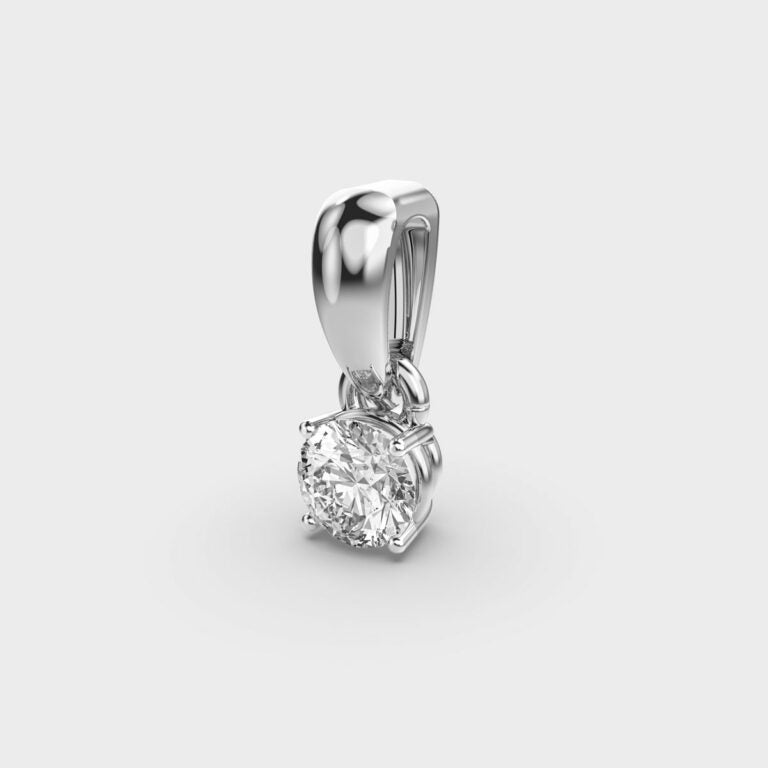 50 Cent Classic Solitaire Pendant (Without Chain)