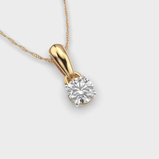 50 Cent Classic Solitaire Pendant (Without Chain)