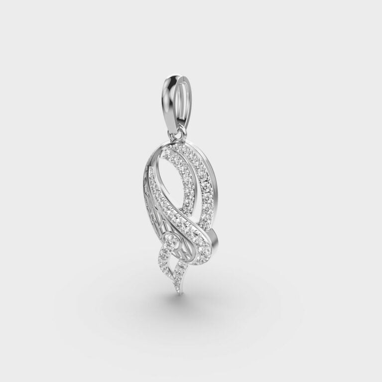 Twinning Cords Diamond Pendant (Without Chain)