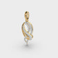 Twinning Cords Diamond Pendant (Without Chain)