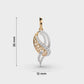 Twinning Cords Diamond Pendant (Without Chain)