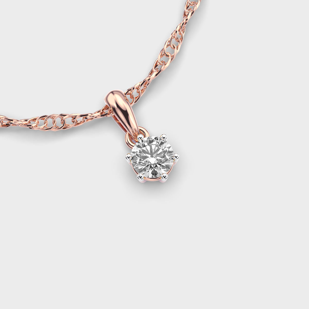 80 Cent Diamond Pendant (Without Chain)