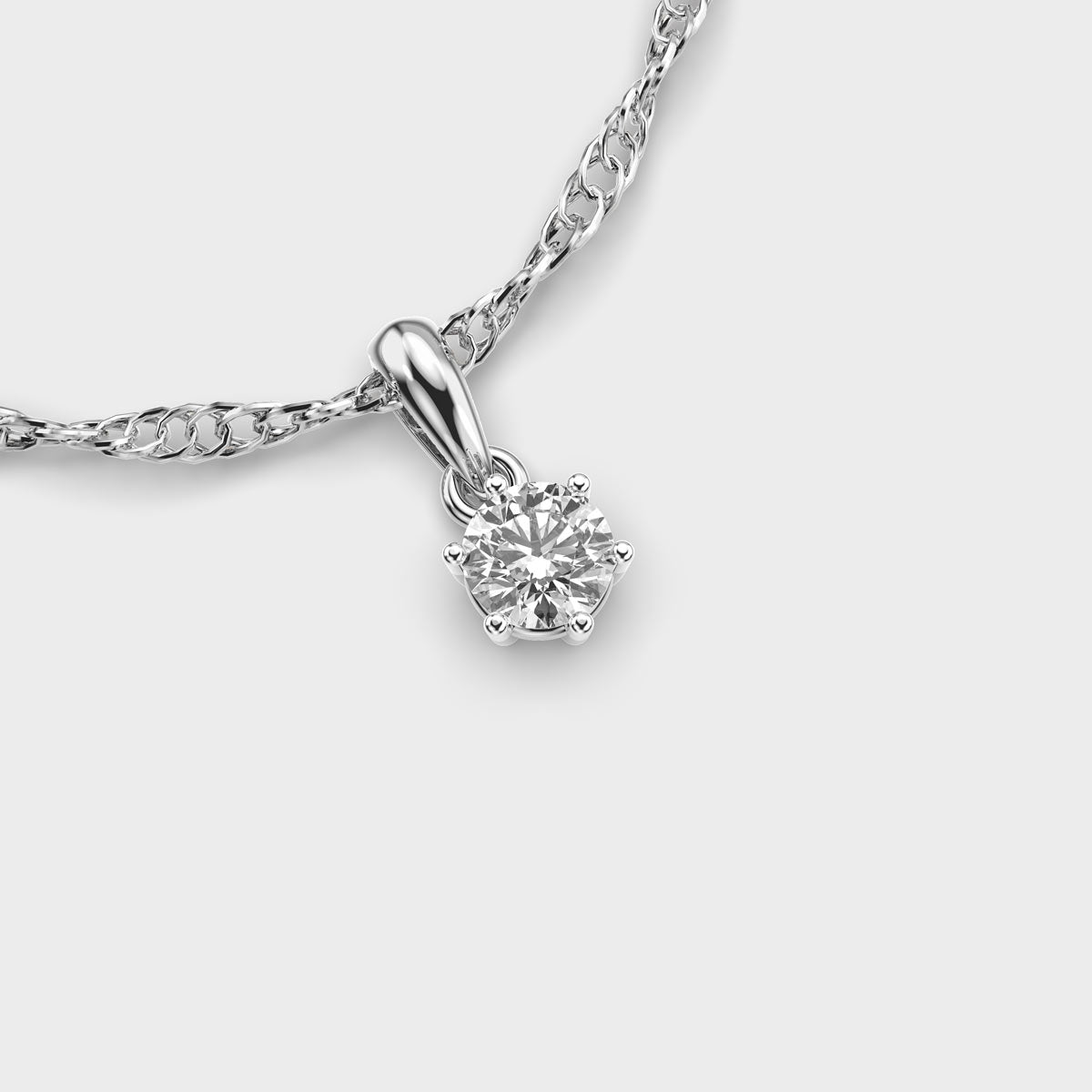 80 Cent Diamond Pendant (Without Chain)