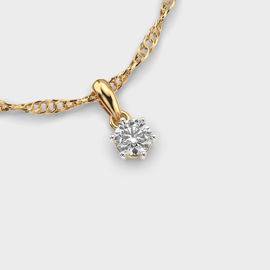 80 Cent Diamond Pendant (Without Chain)
