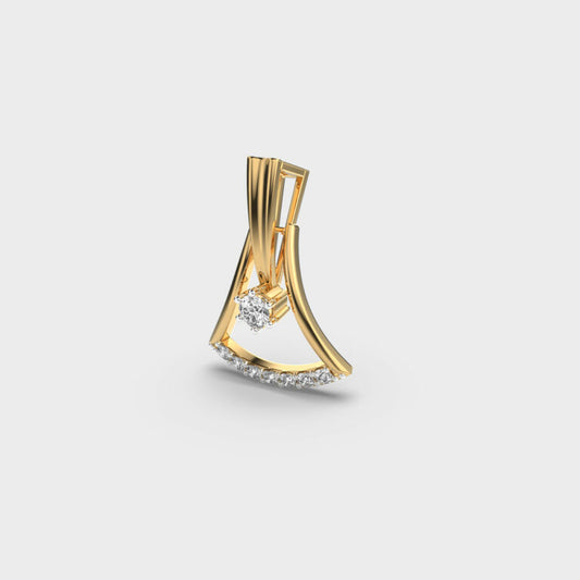 Blissful Bell Diamond Pendant (Without Chain)