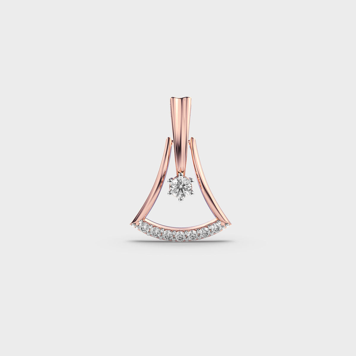 Blissful Bell Diamond Pendant (Without Chain)