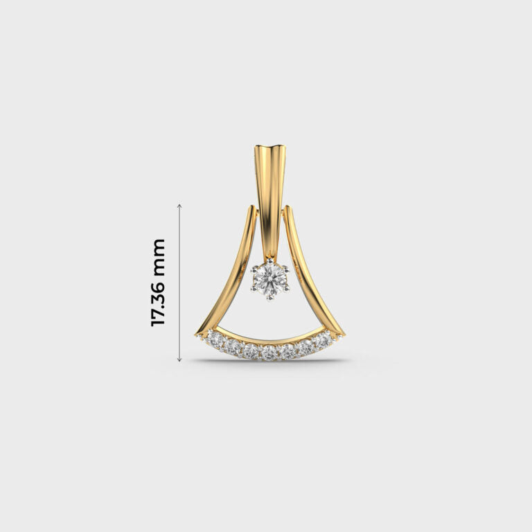 Blissful Bell Diamond Pendant (Without Chain)