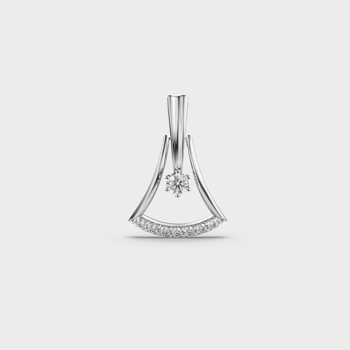 Blissful Bell Diamond Pendant (Without Chain)