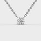 1 Carat Classic Round Solitaire Link Pendant(With Chain)