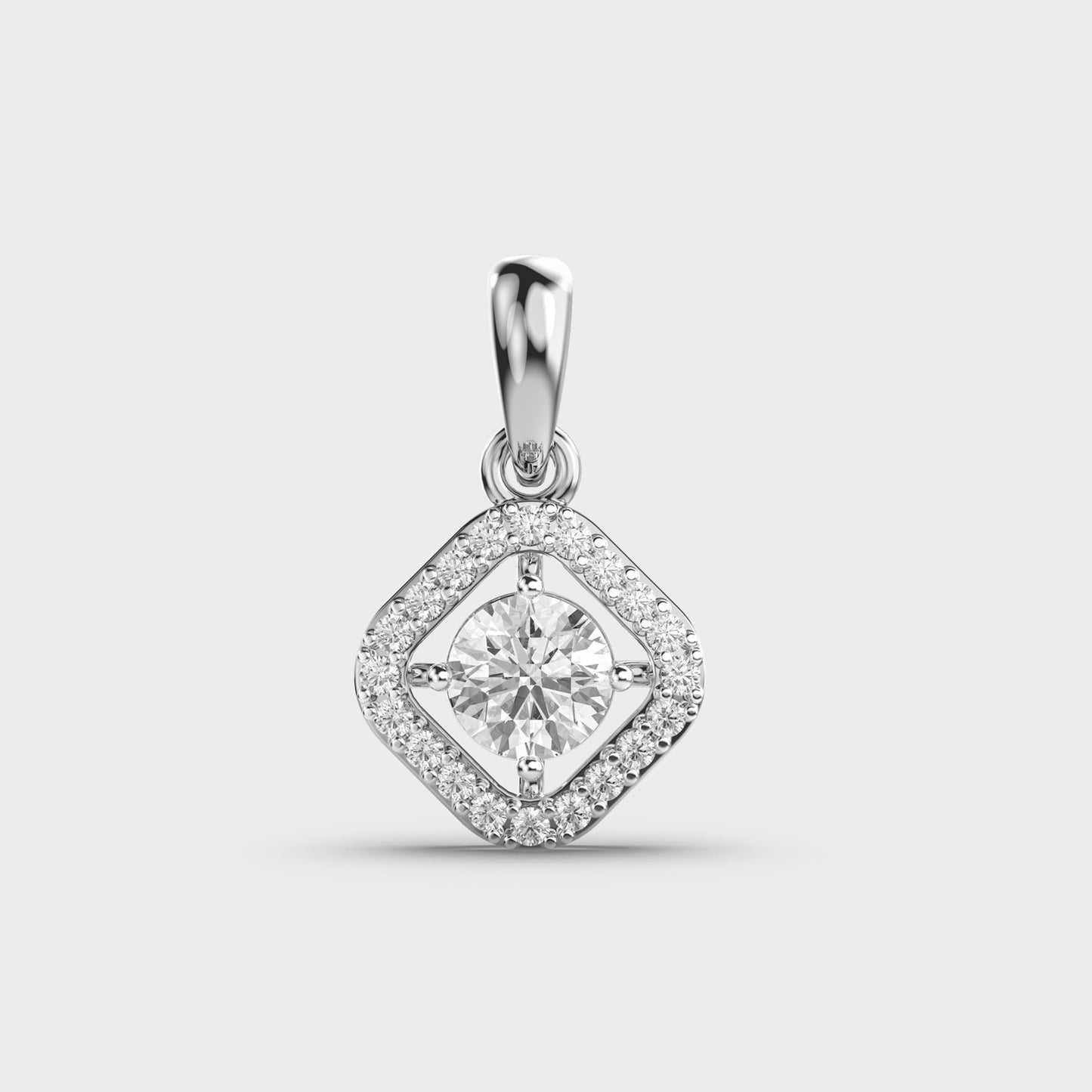 Subtle Glimmer Diamond Pendant