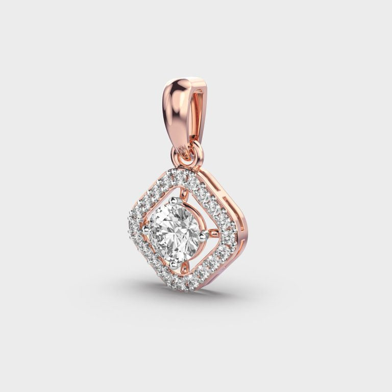 Subtle Glimmer Diamond Pendant