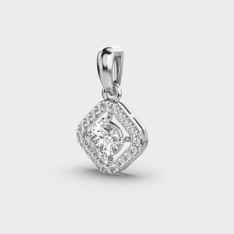 Subtle Glimmer Diamond Pendant
