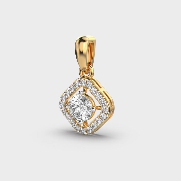 Subtle Glimmer Diamond Pendant
