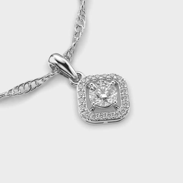 Subtle Glimmer Diamond Pendant