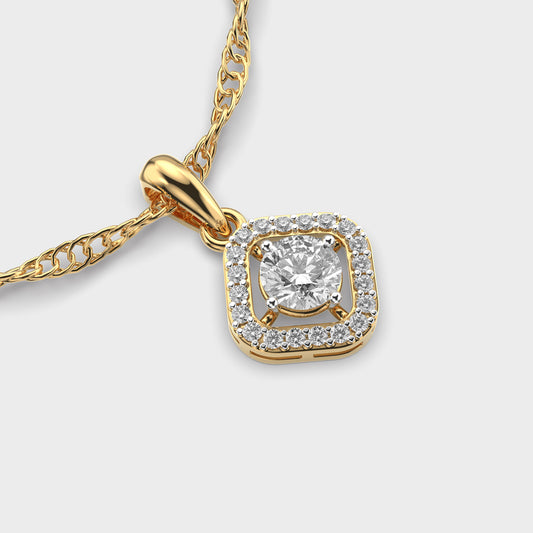 Subtle Glimmer Diamond Pendant