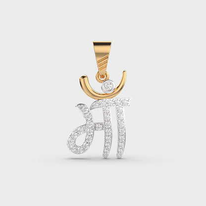 Maa Sparkly Significant Diamond Pendant (Without Chain)