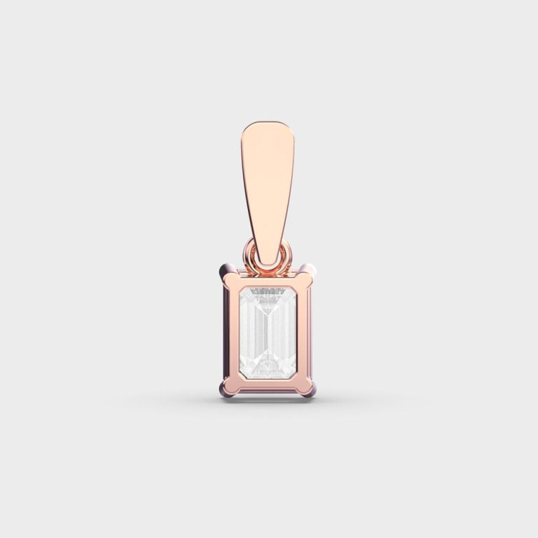 1 Carat Emerald Diamond Pendant