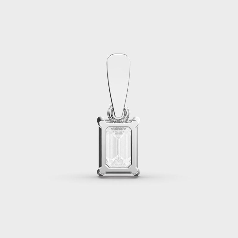 1 Carat Emerald Diamond Pendant