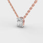 1 Carat Classic Oval Solitaire Pendant(With Chain)