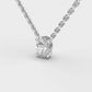 1 Carat Classic Oval Solitaire Pendant(With Chain)